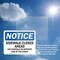 Signmission Sidewalk Closed Ahead Use Sidewalk On Opposite OSHA Notice Sign, Plastic, 10in W x 7in L, 2PK OS-2PACK-NS-P-710-L-18323 - alternate 5
